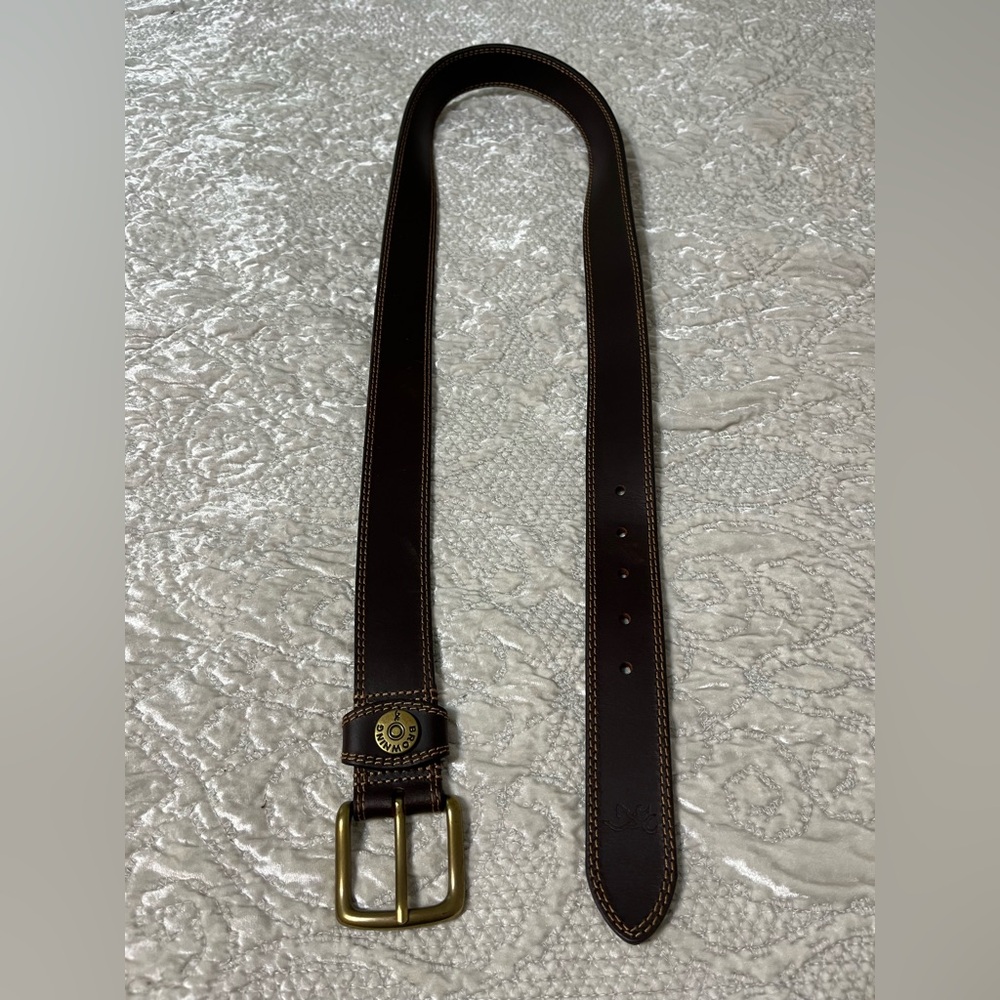 Browning Leather Men's Belt in Dark Brown - size 42